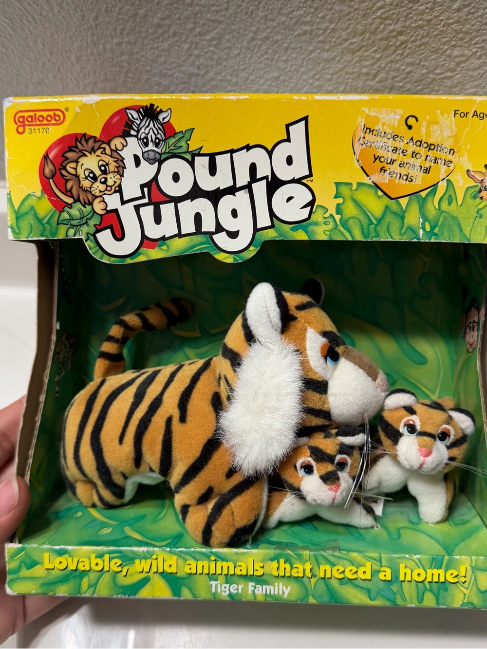 Vintage Galoob Pound Jungle Tiger Family set